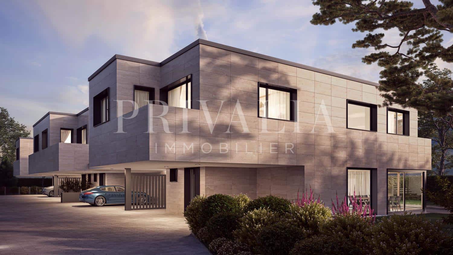 PrivaliaNOUVEAU PROJET DE 4 VILLAS À COLOGNY : VILLAS MITOYENNES DE HAUT STANDING
