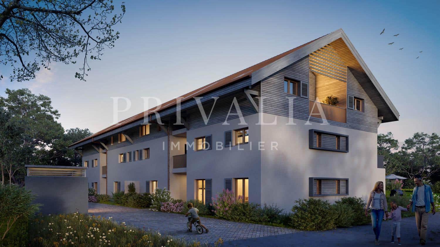 PrivaliaProjet neuf HPE : appartement de 3 pièces en rez-de-jardin *** CHANTIER OUVERT ***