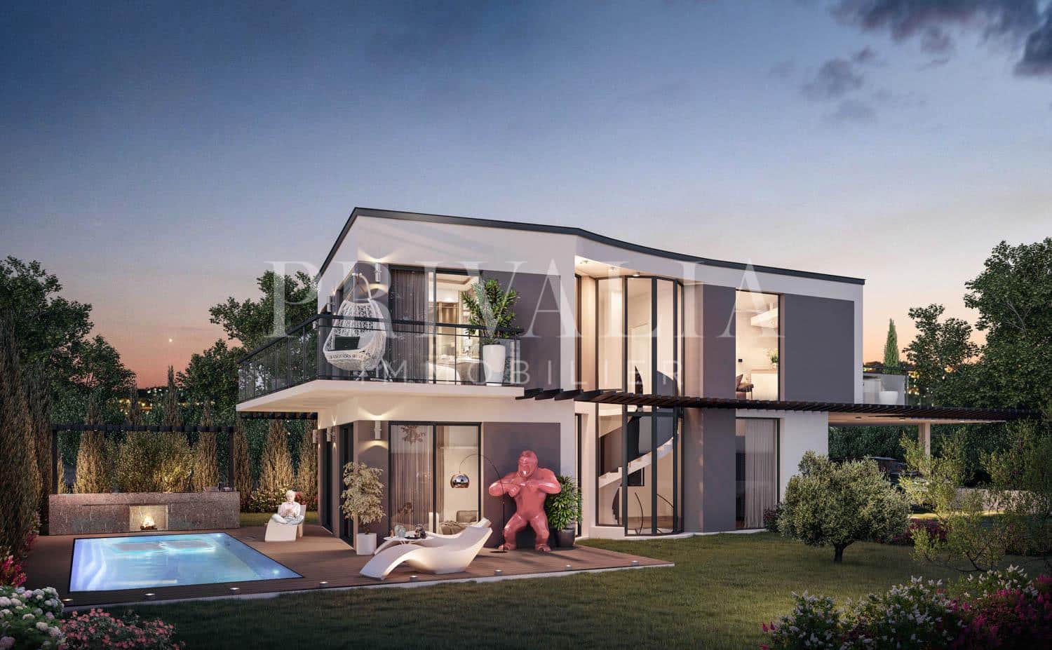 PrivaliaHPE detached villa with swimming pool for sale off-plan – planning permission in force
